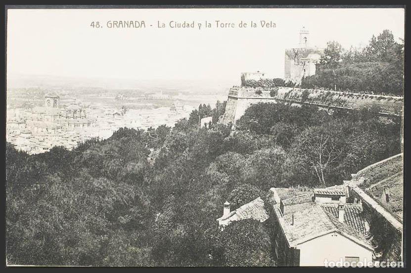 Postales: Granada. GRANADA. Vista parcial y Torre de la Vela. - Foto 1