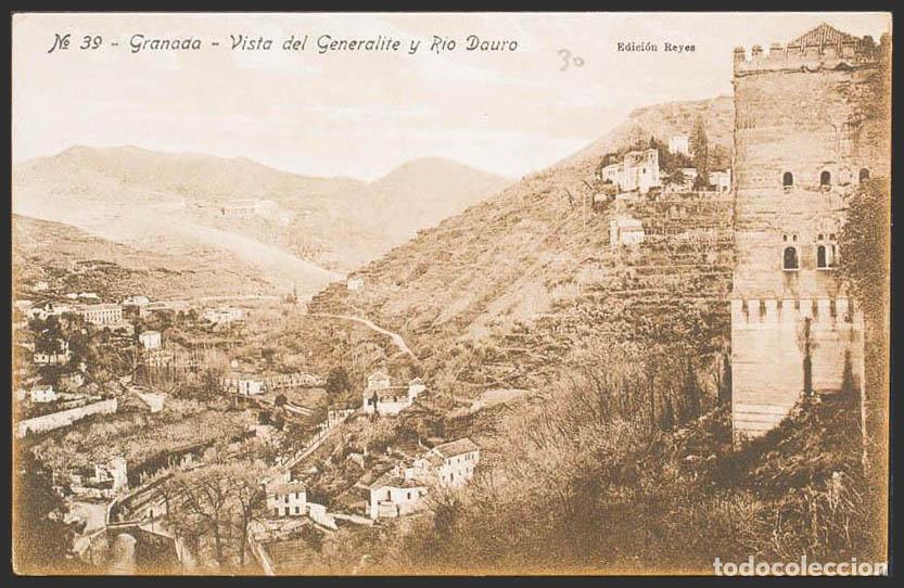Postales: Granada. GRANADA. Vista del Generalife y rio Darro. - Foto 1