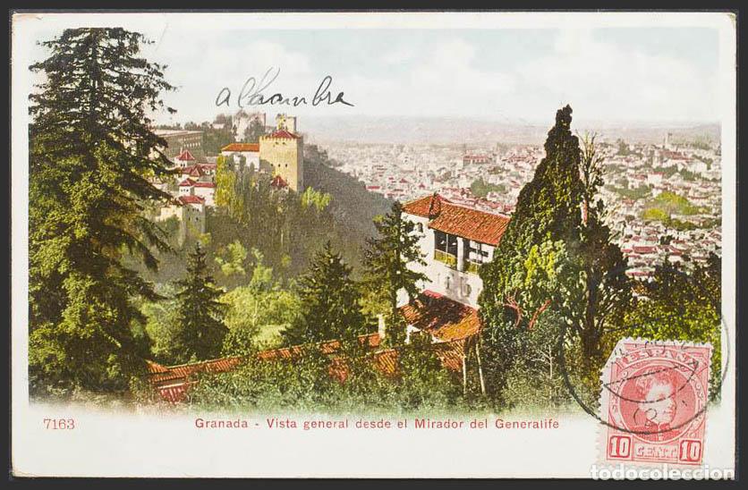 Postales: Granada. GRANADA. Alhambra. Vista general desde el Generalife. - Foto 1