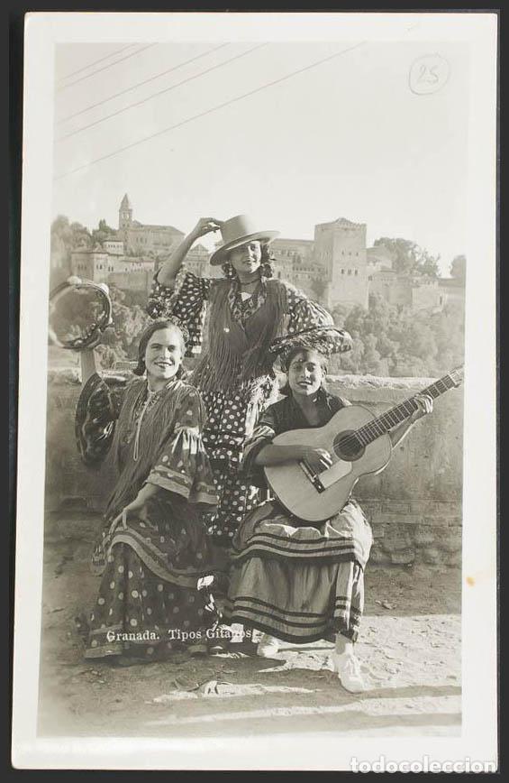 Postales: Granada. GRANADA. Tipos Gitanos. - Foto 1