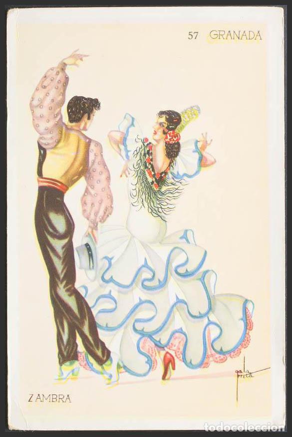 Postales: Granada. GRANADA. Tipos Gitanos. - Foto 1