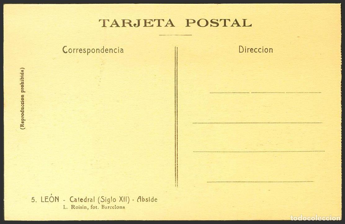 Postales: Le&oacute;n. LEON. Catedral de Le&oacute;n. Abside. - Foto 2