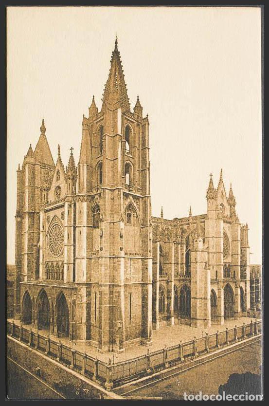 Postales: Le&oacute;n. LEON. Catedral de Le&oacute;n. Fachadas Sur y Poniente. - Foto 1