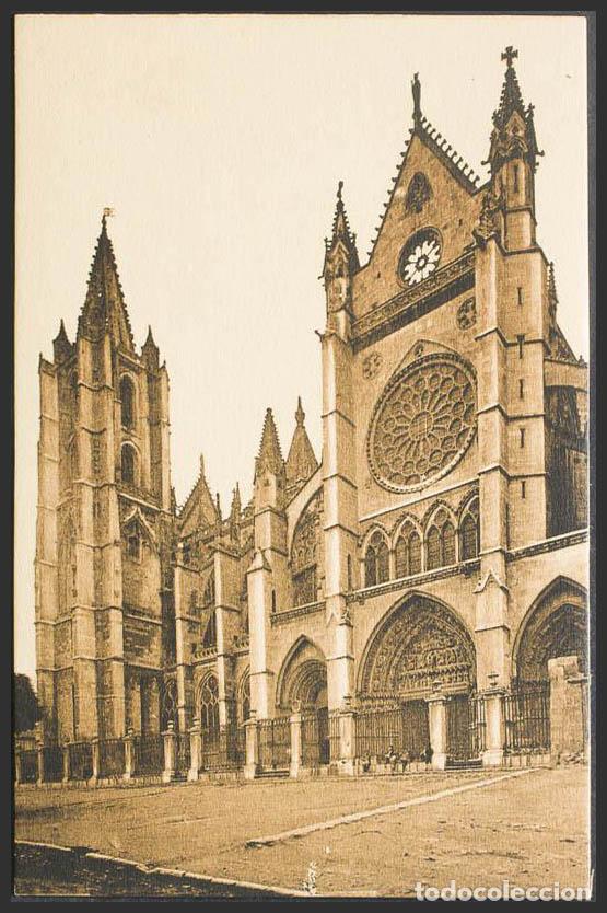 Postales: Le&oacute;n. LEON. Catedral de Le&oacute;n. Fachada del Sur. - Foto 1