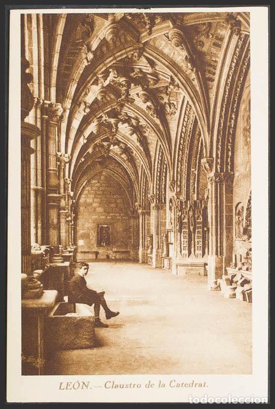 Postales: Le&oacute;n. LEON. Catedral de Le&oacute;n. Claustro. - Foto 1