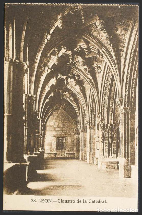 Postales: Le&oacute;n. LEON. Catedral de Le&oacute;n. Claustro. - Foto 1