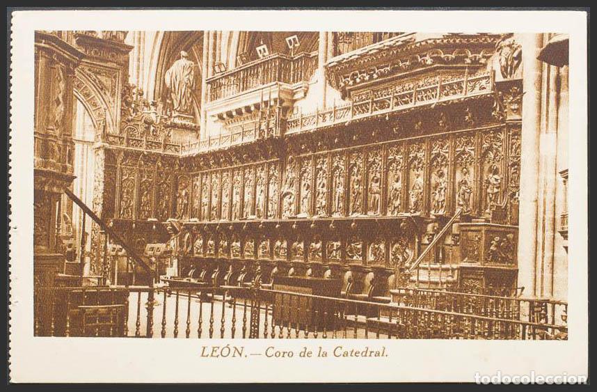 Postales: Le&oacute;n. LEON. Catedral de Le&oacute;n. Coro. - Foto 1