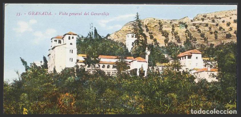 Postales: Granada. GRANADA. La Alhambra. Vista general del Generalife. - Foto 1