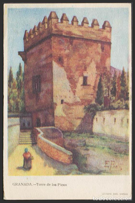 Postales: Granada. GRANADA. La Alhambra. Torre de los Picos. - Foto 1