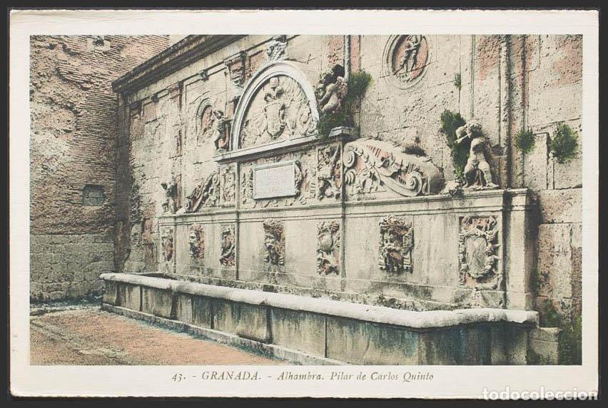 Postales: Granada. GRANADA. La Alhambra. Fuente de Carlos V. - Foto 1