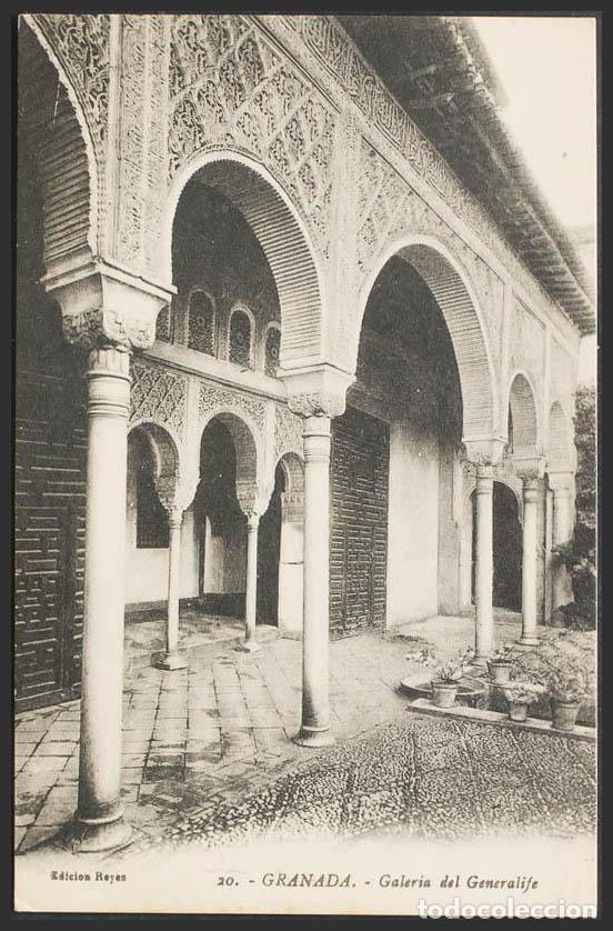 Postales: Granada. GRANADA. La Alhambra. Galer&iacute;a del Generalife. - Foto 1