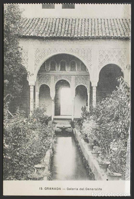 Postales: Granada. GRANADA. La Alhambra. Galer&iacute;a del Generalife. - Foto 1