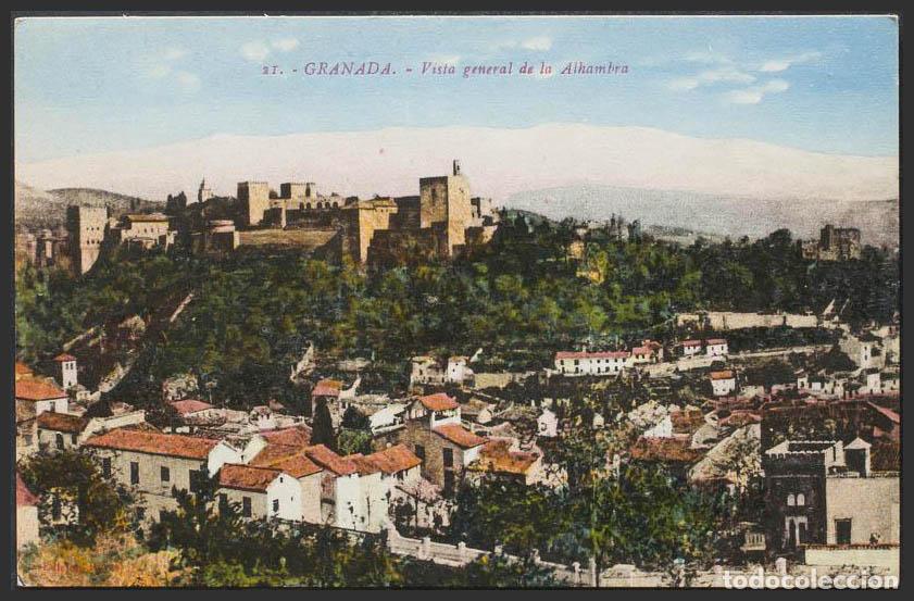 Postales: Granada. GRANADA. La Alhambra. Vista general. - Foto 1
