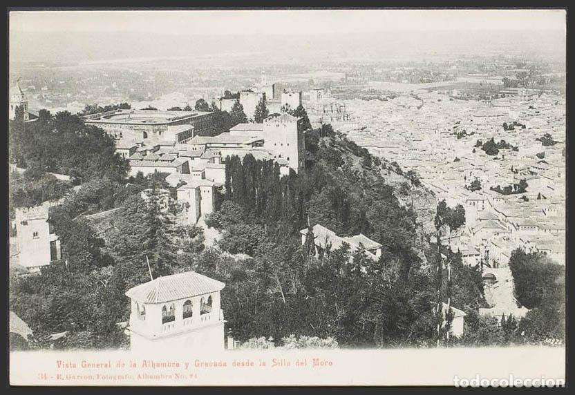 Postales: Granada. GRANADA. Vista general de La Alhambra y Granada, - Foto 1