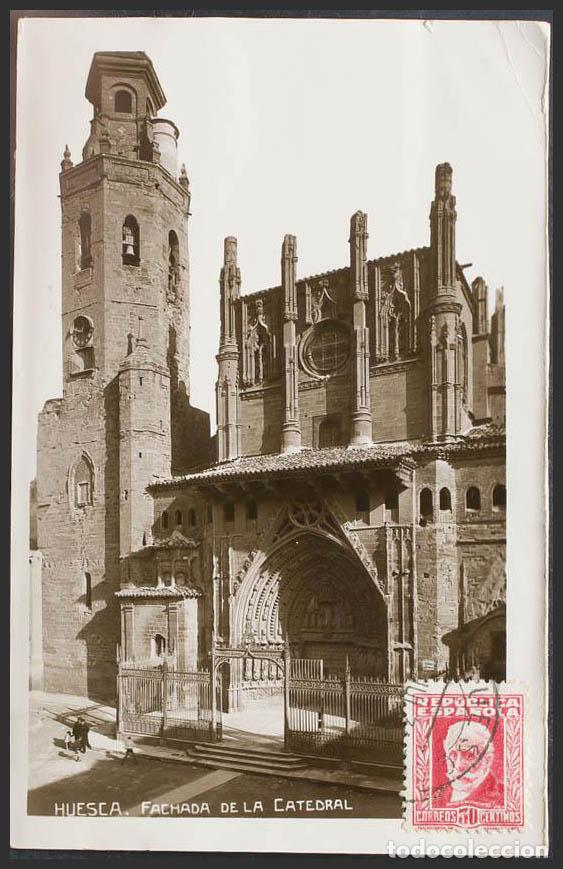 Postales: Huesca. HUESCA. Fachada de la Catedral. - Foto 1