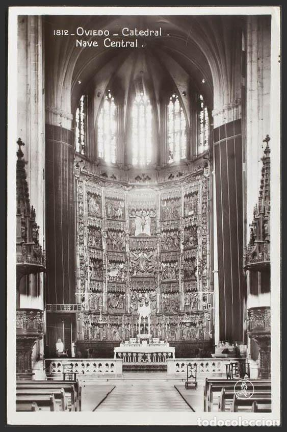 Postales: Le&oacute;n. LEON. Catedral. Nave central. - Foto 1