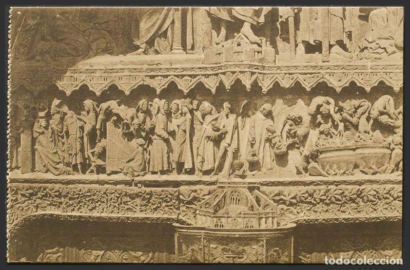 Postales: Le&oacute;n. LEON. Catedral. T&iacute;mpano de la puerta central. - Foto 1