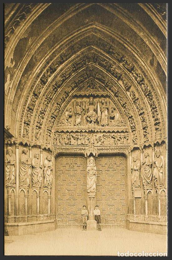 Postales: Le&oacute;n. LEON. Catedral. Puerta de Nuestra Se&ntilde;ora de la Blanca. - Foto 1