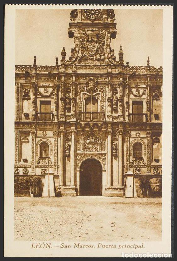 Postales: Le&oacute;n. LEON. San Marcos. Puerta principal. - Foto 1