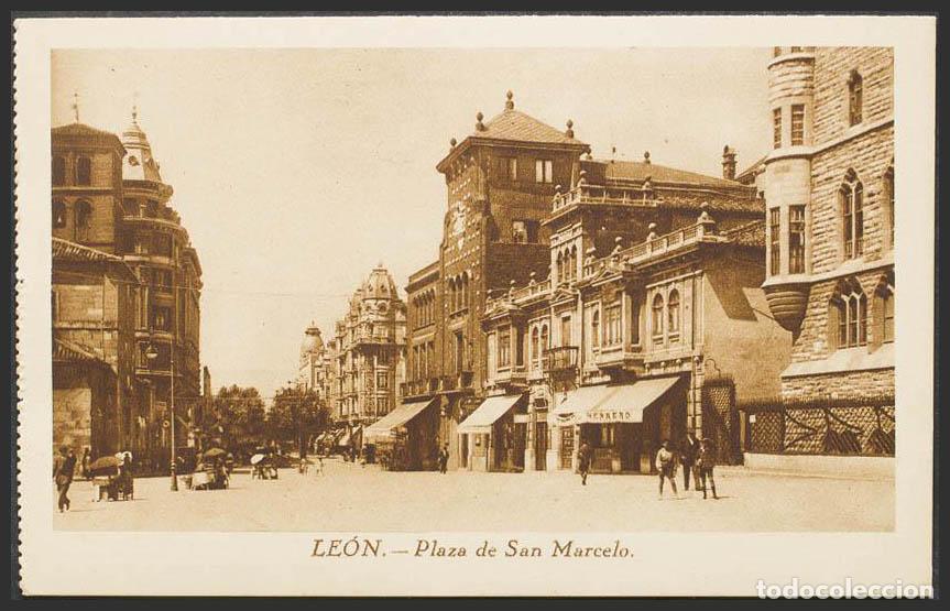 Postales: Le&oacute;n. LEON. Plaza de San Marcelo. - Foto 1