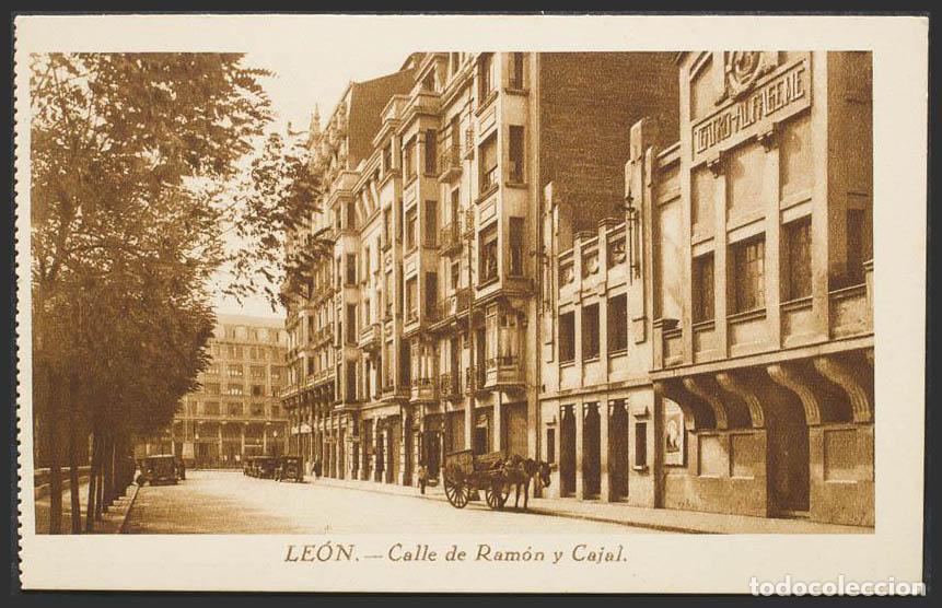 Postales: Le&oacute;n. LEON. Calle de Ram&oacute;n y Cajal. - Foto 1