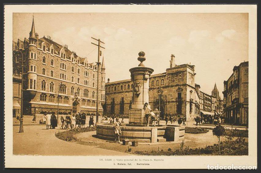 Postales: Le&oacute;n. LEON. Plaza de San Marcelo. - Foto 1
