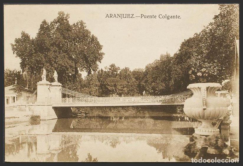 Postales: Madrid. ARANJUEZ. Puente colgante. - Foto 1