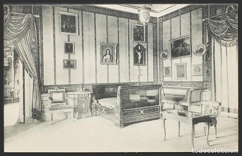 Postales: Madrid. ARANJUEZ. Palacio Real. Dormitorio del Rey. - Foto 1