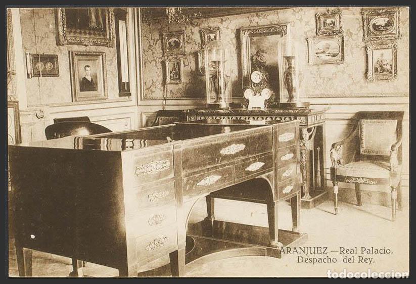 Postales: Madrid. ARANJUEZ. Palacio Real. Despacho del Rey. - Foto 1