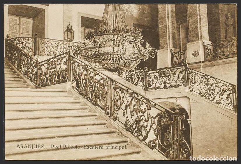 Postales: Madrid. ARANJUEZ. Palacio Real. Escalera principal. - Foto 1