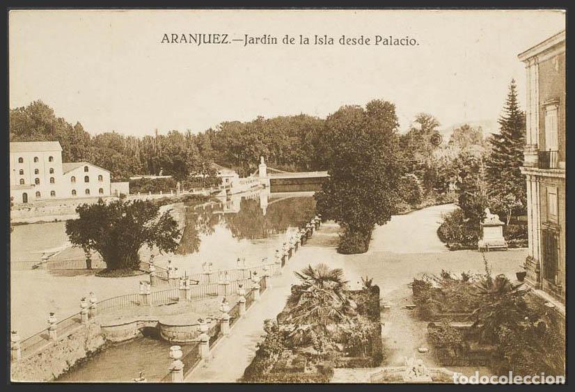Postales: Madrid. ARANJUEZ. Jard&iacute;n de la Isla desde el Palacio. - Foto 1