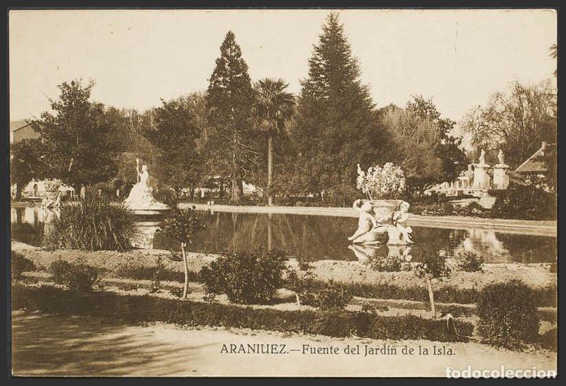Postales: Madrid. ARANJUEZ. Jard&iacute;n de la Isla. Fuente. - Foto 1