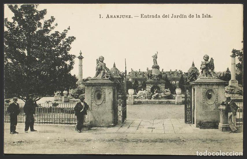 Postales: Madrid. ARANJUEZ. Jard&iacute;n de la Isla. Entrada. - Foto 1