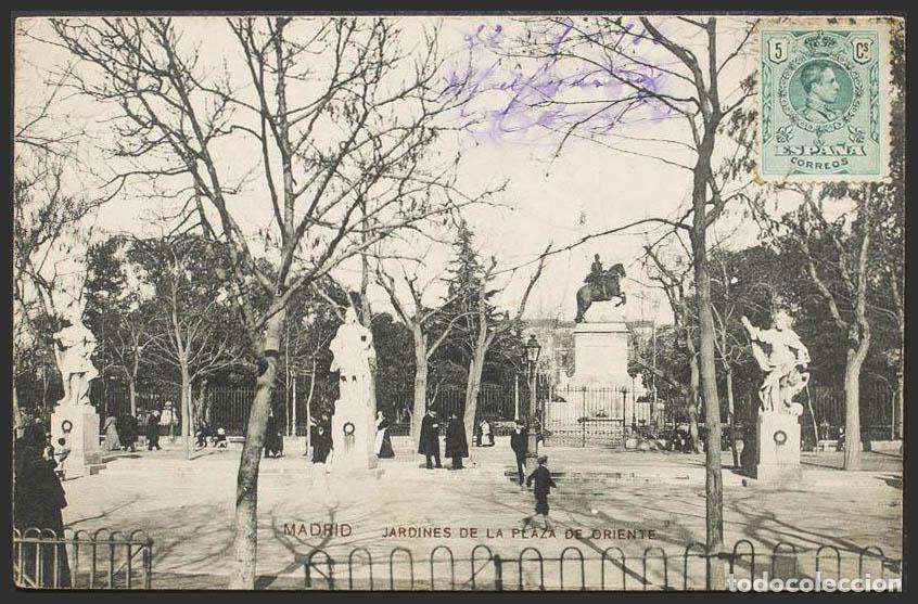 Postales: Madrid. MADRID. Jardines de la Plaza de Oriente. - Foto 1