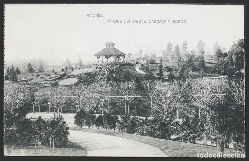 Postales: Madrid. MADRID. Parque del Oeste. Cascada y kiosko. - Foto 1