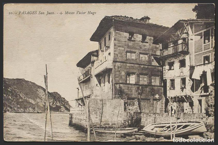 Postales: Guip&uacute;zcoa. PASAJES DE SAN JUAN. Museo V&iacute;ctor Hugo.