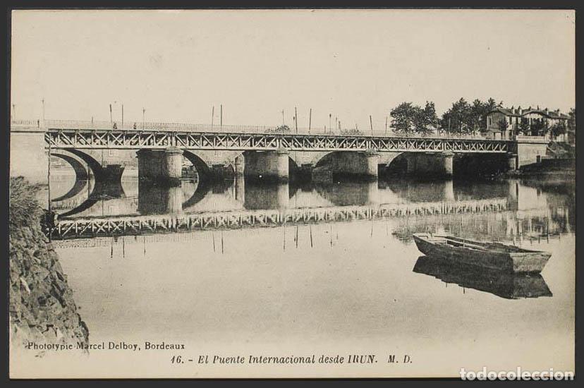 Postales: Guip&uacute;zcoa. BEHOBIA. Puente Internacional. - Foto 1