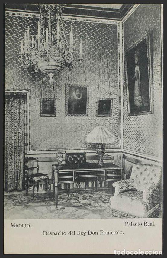 Postales: Madrid. MADRID. Palacio Real. Despacho del Rey Don Francisco. - Foto 1