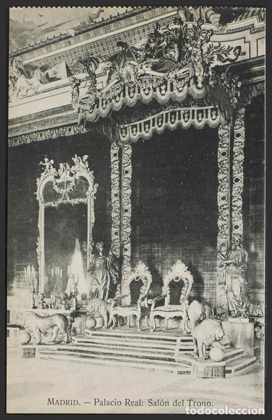 Postales: Madrid. MADRID. Palacio Real. Sal&oacute;n del Trono. - Foto 1