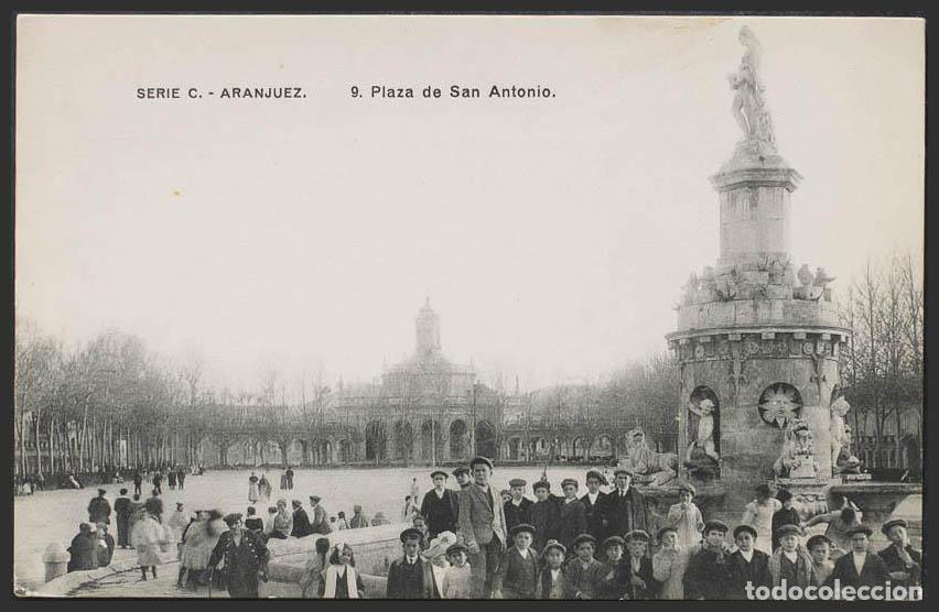 Postales: Madrid. ARANJUEZ. Plaza de San Antonio. - Foto 1