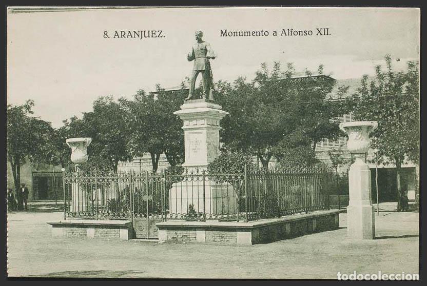 Postales: Madrid. ARANJUEZ. Monumento a Alfonso XII. - Foto 1