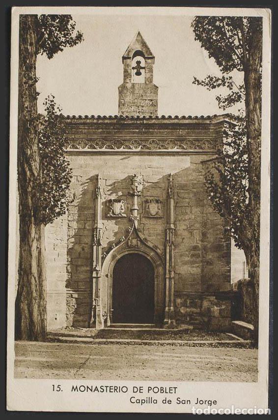Postales: Madrid. MONASTERIO DE POBLET. Capilla de San Jorge. - Foto 1
