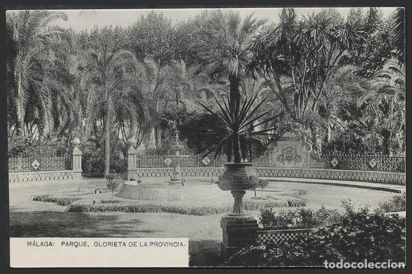 Postales: M&aacute;laga. MALAGA. Parque, Glorieta de la Provincia. - Foto 1