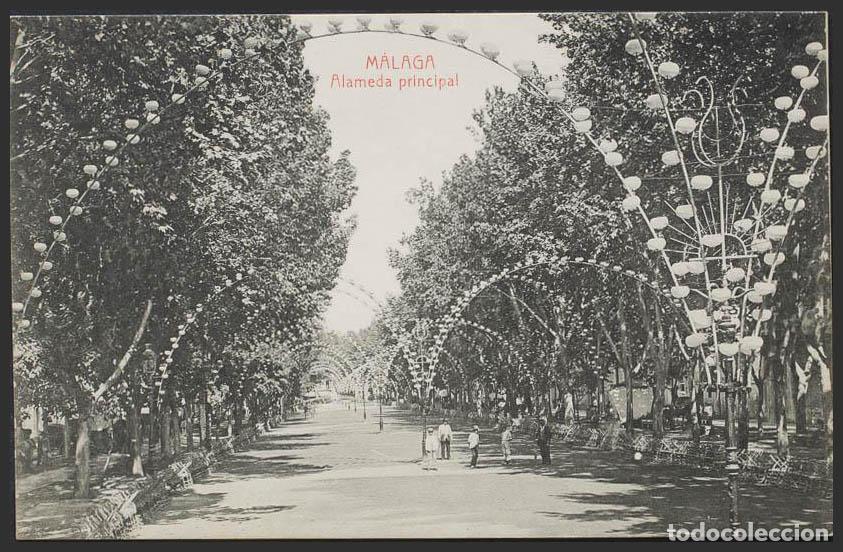 Postkarten: M&aacute;laga. MALAGA. Alameda principal.