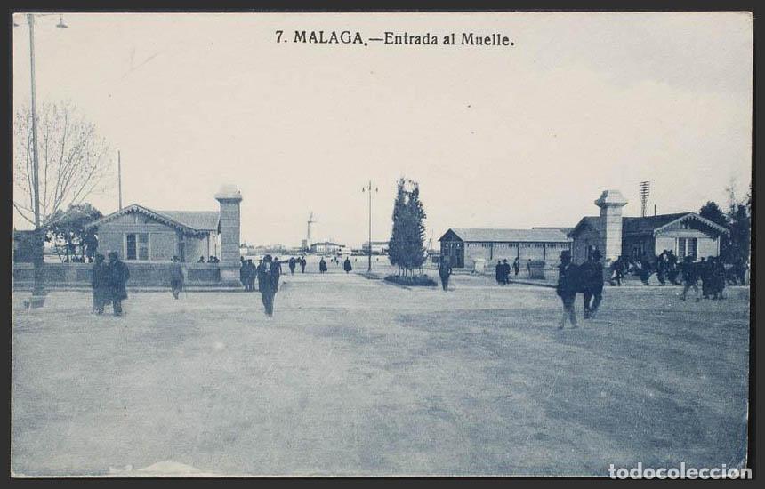 Postkarten: M&aacute;laga. MALAGA. Entrada al Muelle.