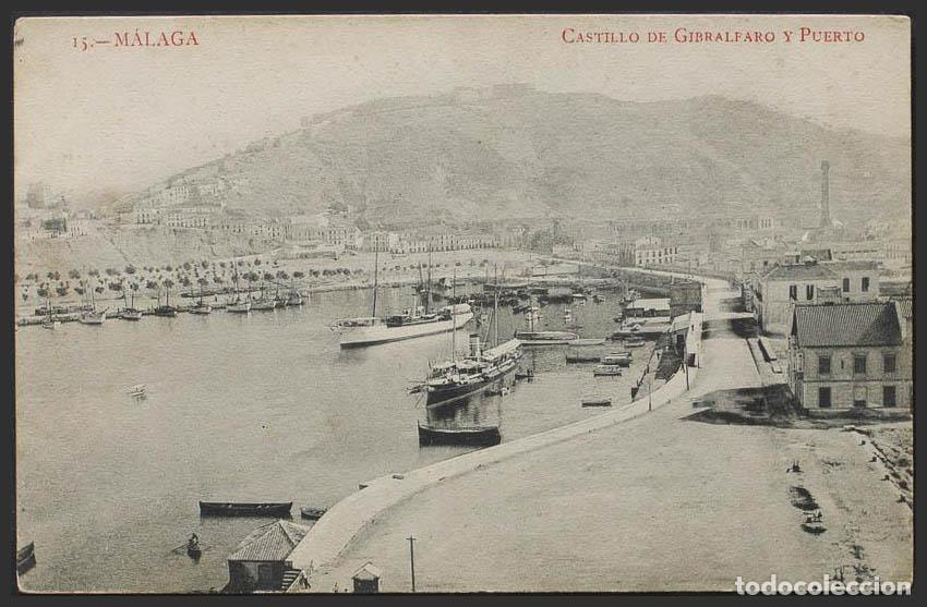 Postales: M&aacute;laga. MALAGA. Castillo de Gibralfaro y Puerte. - Foto 1
