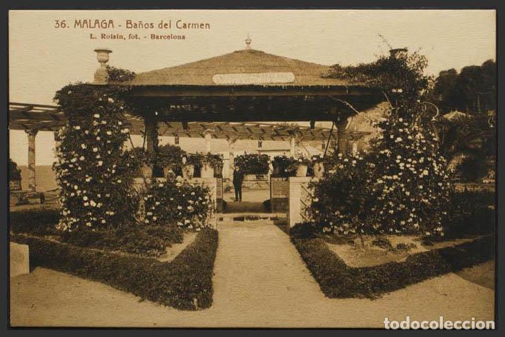 Postales: M&aacute;laga. MALAGA. Ba&ntilde;os del Carmen. - Foto 1