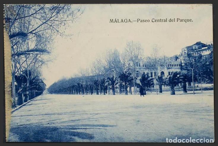 Postales: M&aacute;laga. MALAGA. Paseo central del Parque. - Foto 1