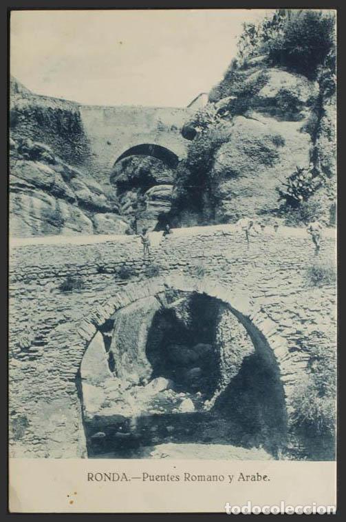 Postales: M&aacute;laga. RONDA. Puentes romano y &aacute;rabae. - Foto 1