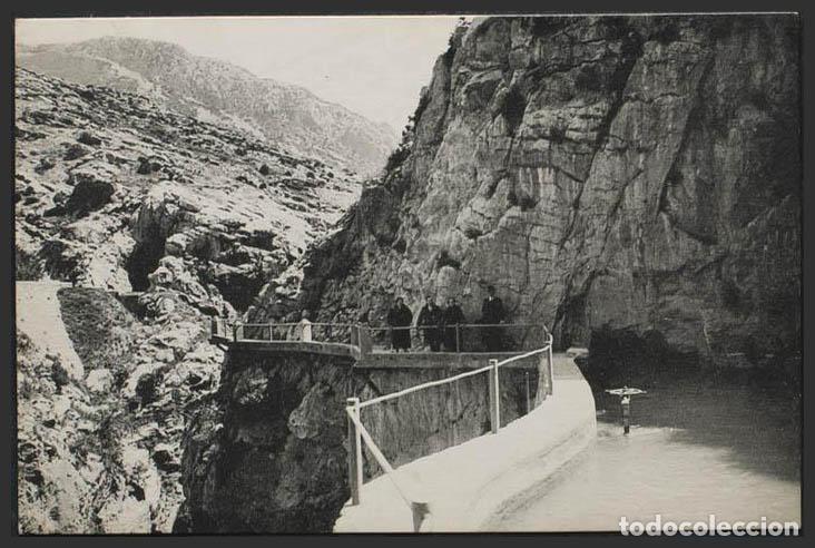 Postkarten: M&aacute;laga. EL CHORRO. Canal de la hidroel&eacute;ctrica y camino del Rey.